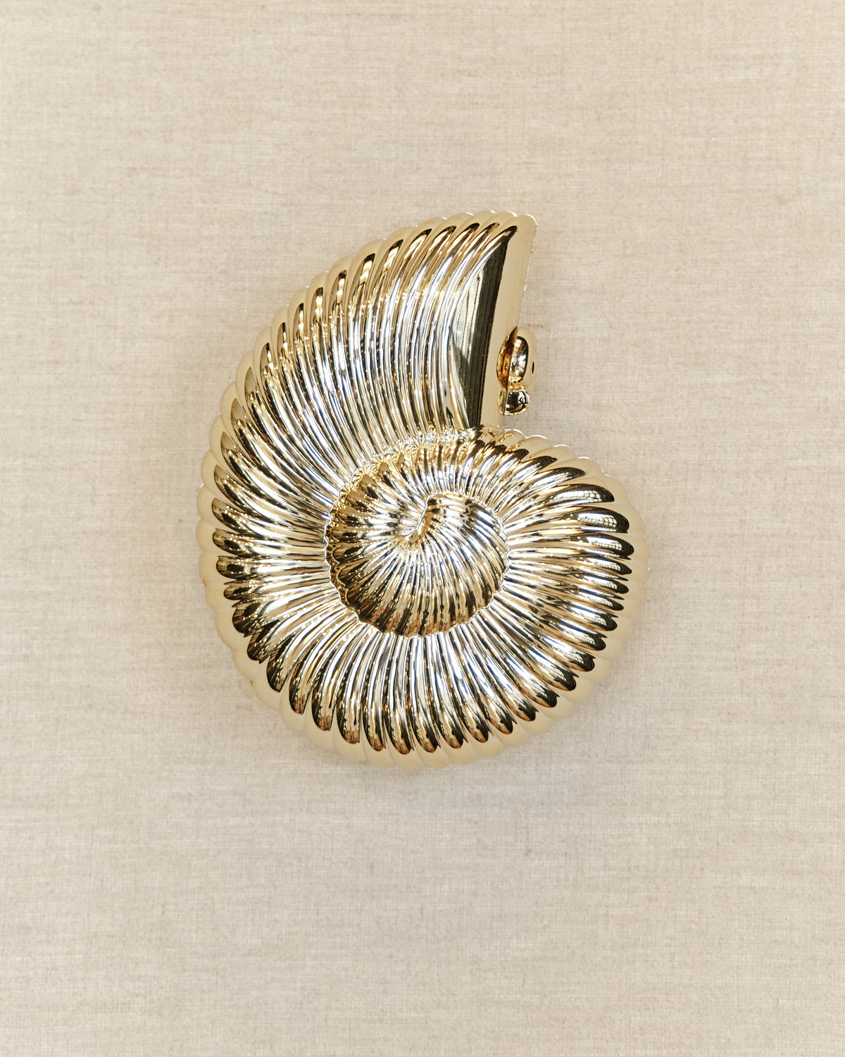 Vintage Pouch - Gold Escargot