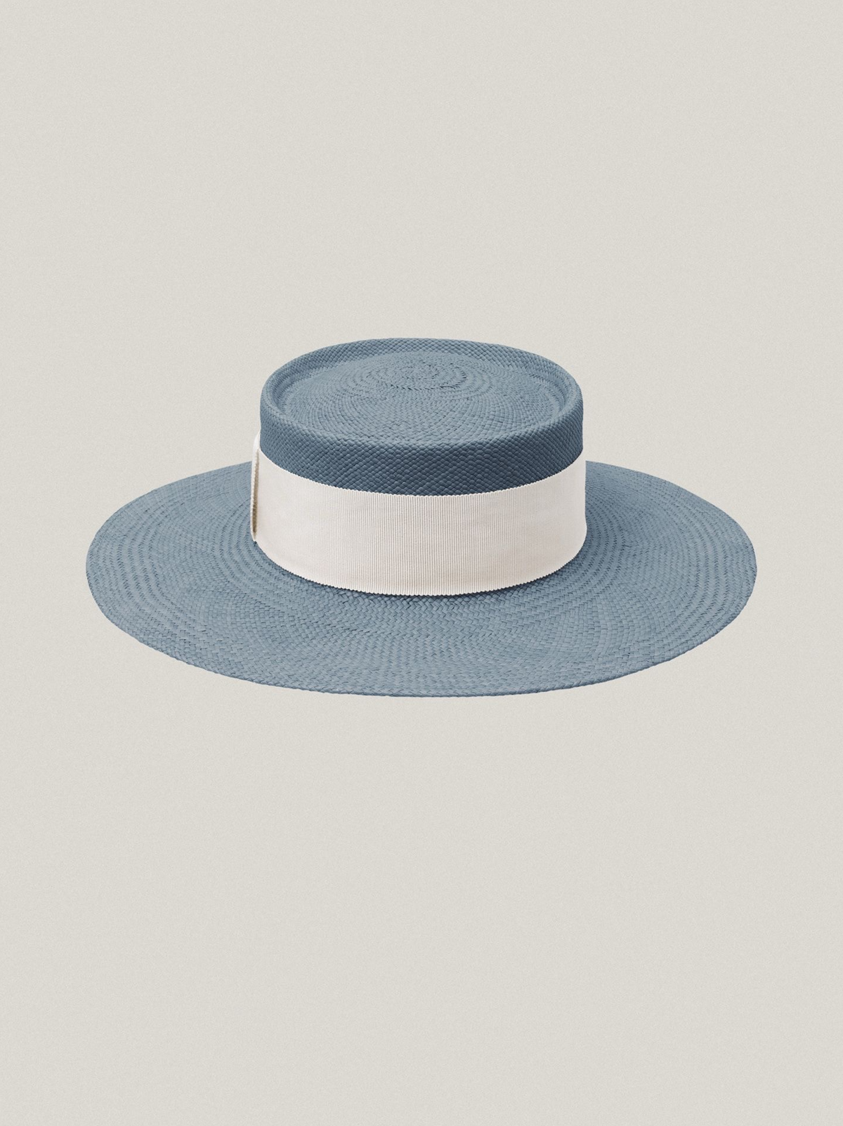Le Canotier - Blue, White Ribbon