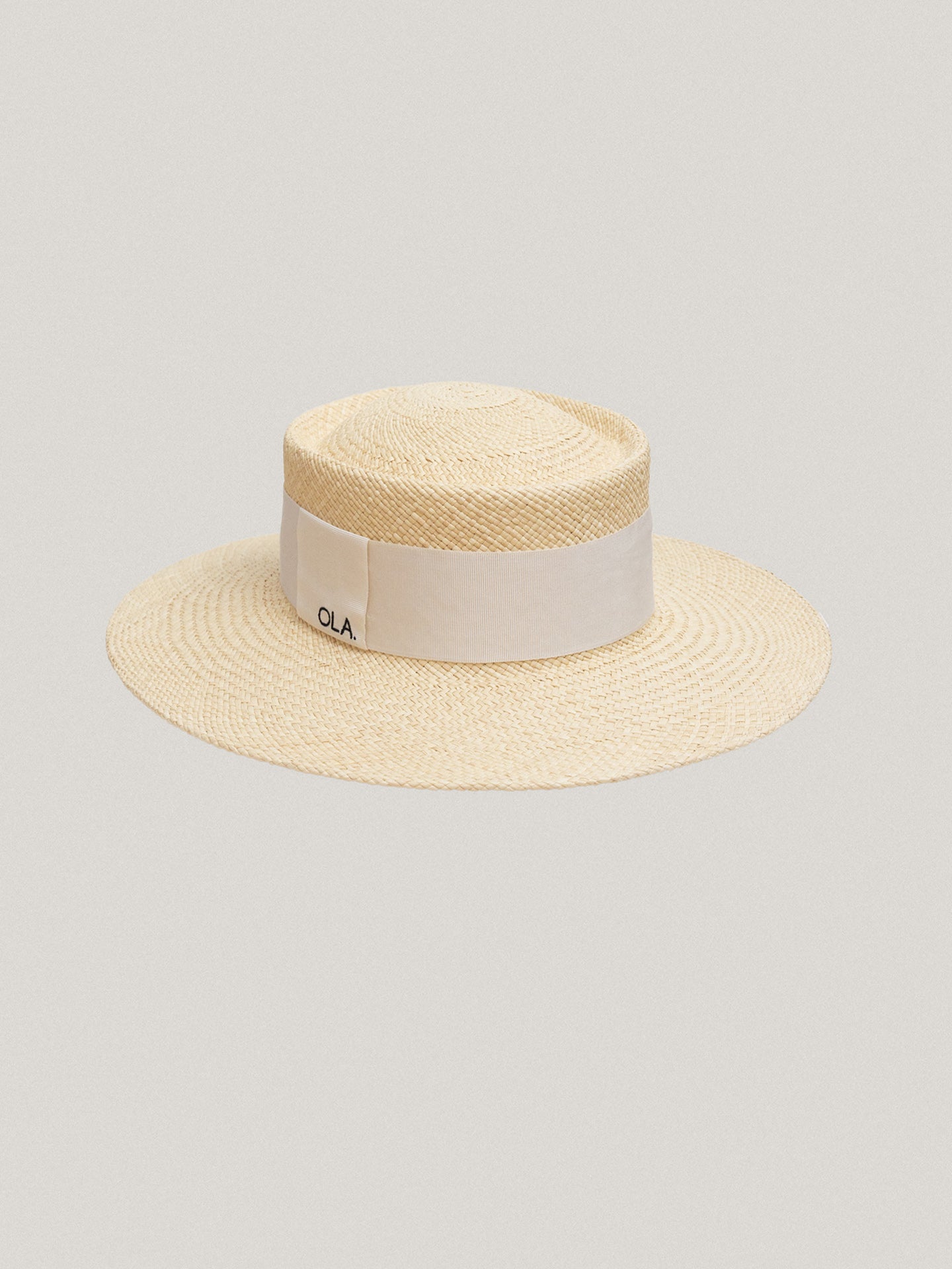 Le Canotier - Natural, White Ribbon