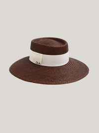 Le Panama - Brown, White Ribbon