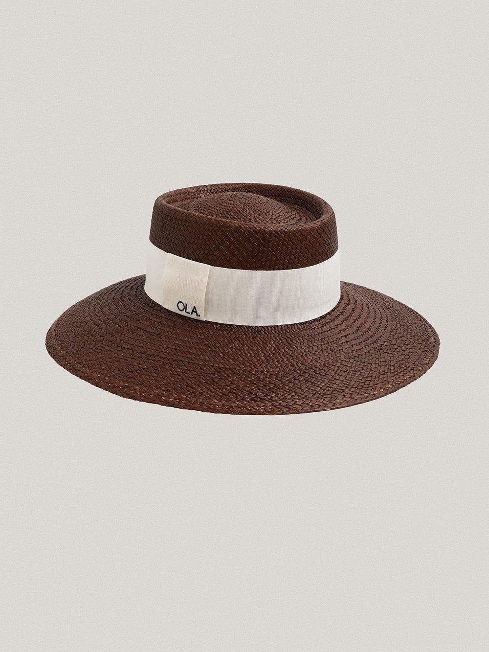 Le Panama - Brown, White Ribbon