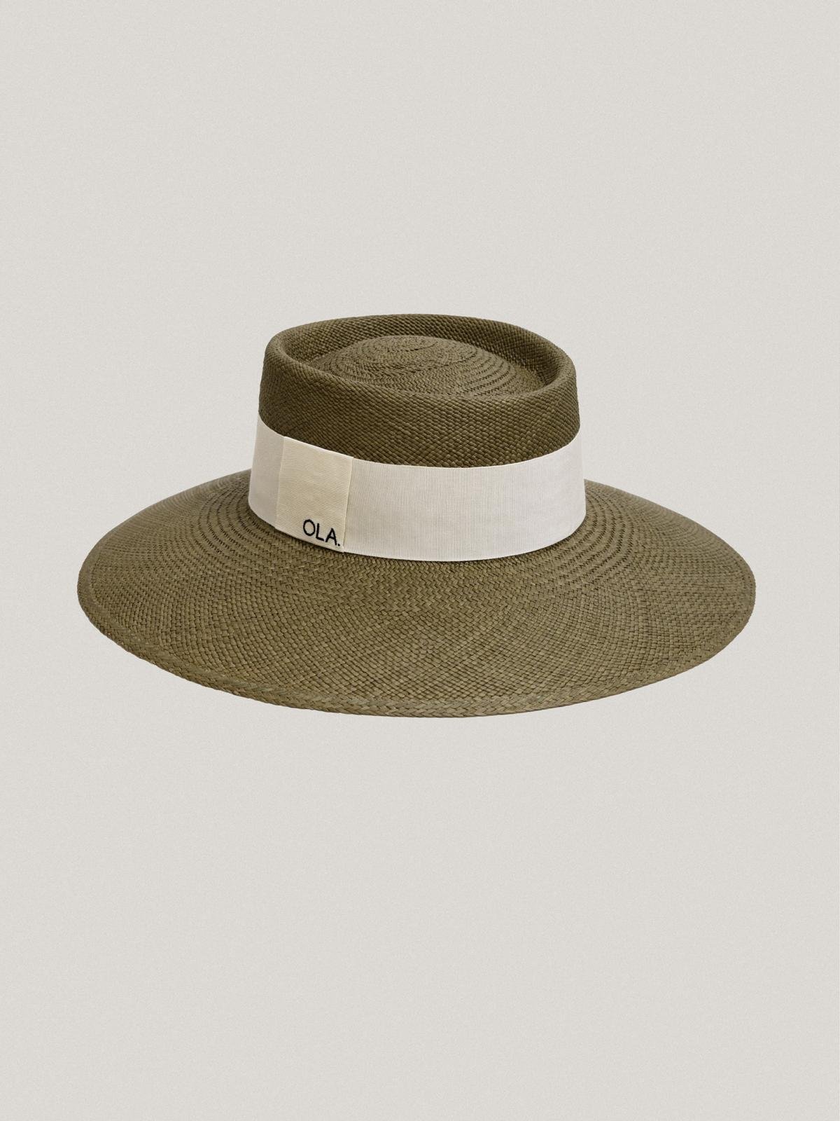 Le Panama - Kaki, White Ribbon