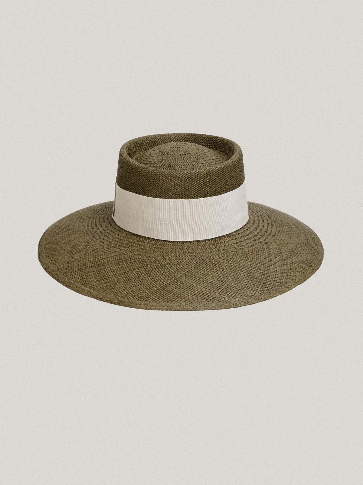 Le Panama - Kaki, White Ribbon
